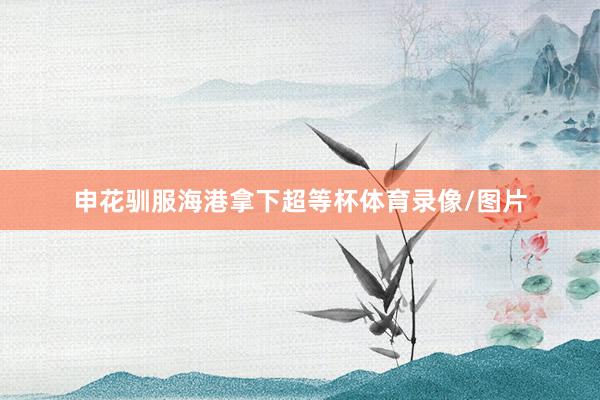 申花驯服海港拿下超等杯体育录像/图片