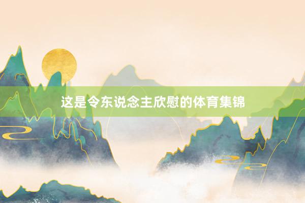 这是令东说念主欣慰的体育集锦