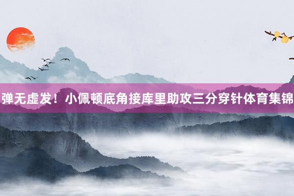 弹无虚发！小佩顿底角接库里助攻三分穿针体育集锦