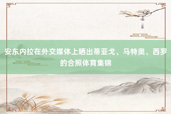 安东内拉在外交媒体上晒出蒂亚戈、马特奥、西罗的合照体育集锦