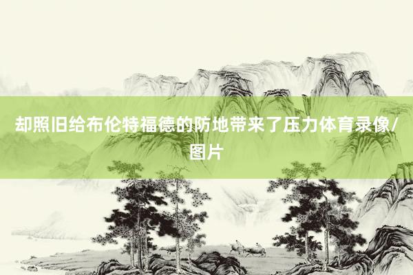 却照旧给布伦特福德的防地带来了压力体育录像/图片