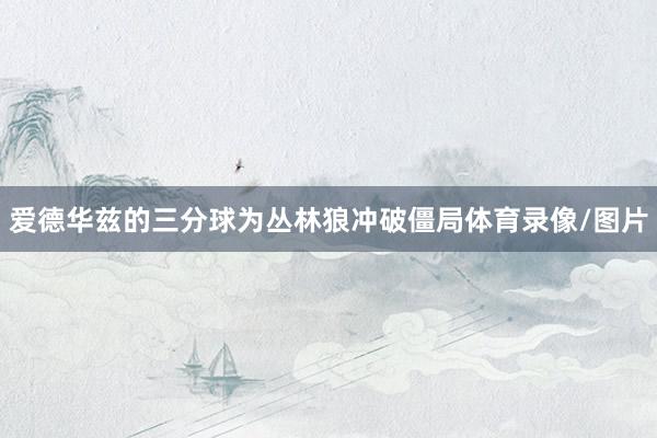 爱德华兹的三分球为丛林狼冲破僵局体育录像/图片