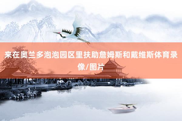 来在奥兰多泡泡园区里扶助詹姆斯和戴维斯体育录像/图片