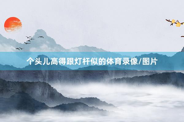 个头儿高得跟灯杆似的体育录像/图片