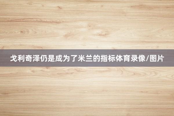 戈利奇泽仍是成为了米兰的指标体育录像/图片
