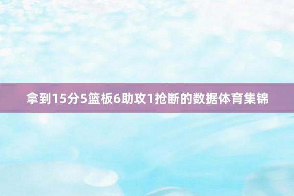 拿到15分5篮板6助攻1抢断的数据体育集锦