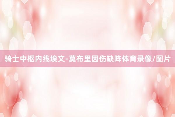 骑士中枢内线埃文-莫布里因伤缺阵体育录像/图片