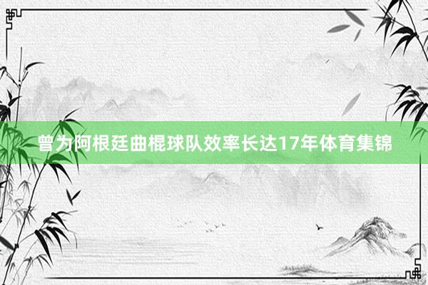 曾为阿根廷曲棍球队效率长达17年体育集锦