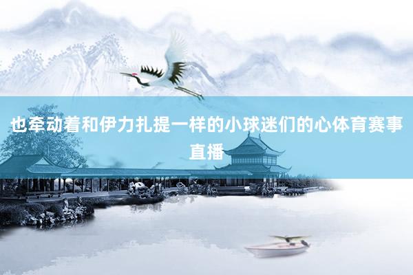 也牵动着和伊力扎提一样的小球迷们的心体育赛事直播
