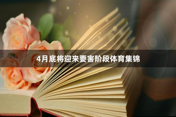 4月底将迎来要害阶段体育集锦