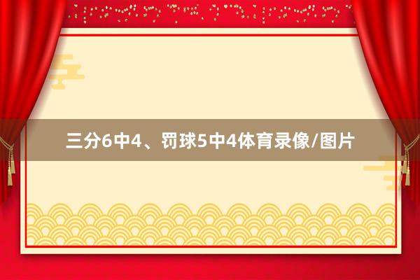 三分6中4、罚球5中4体育录像/图片