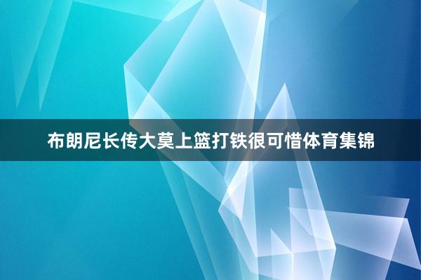 布朗尼长传大莫上篮打铁很可惜体育集锦