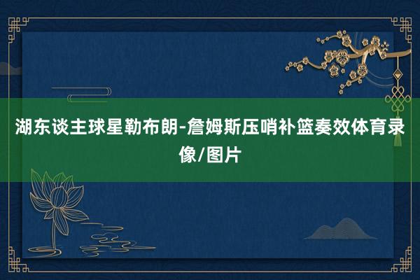 湖东谈主球星勒布朗-詹姆斯压哨补篮奏效体育录像/图片