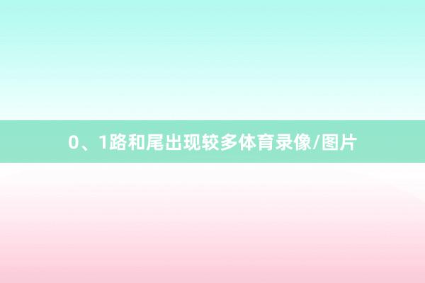 0、1路和尾出现较多体育录像/图片