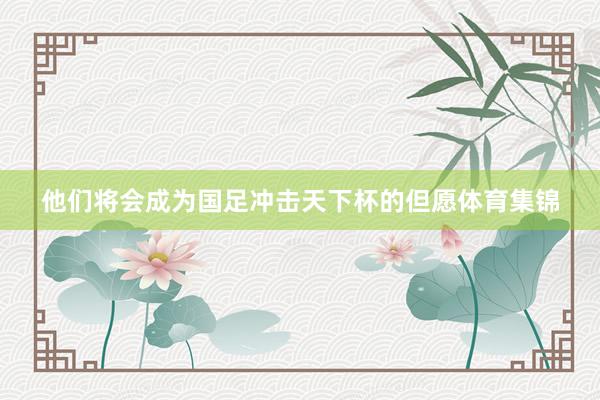 他们将会成为国足冲击天下杯的但愿体育集锦
