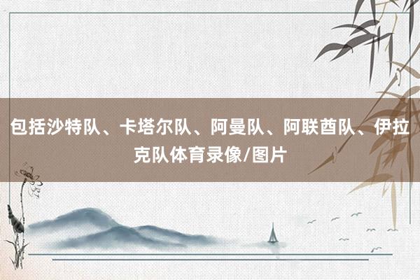 包括沙特队、卡塔尔队、阿曼队、阿联酋队、伊拉克队体育录像/图片