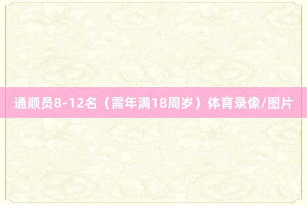 通顺员8-12名（需年满18周岁）体育录像/图片