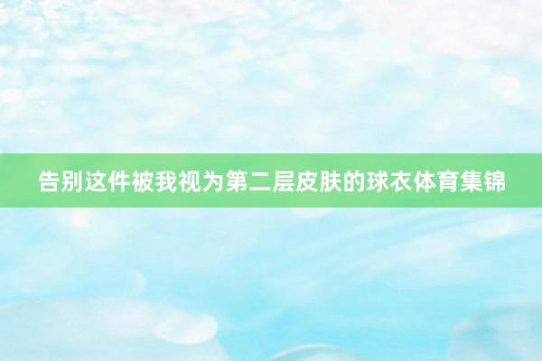 告别这件被我视为第二层皮肤的球衣体育集锦