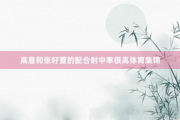 高意和张籽萱的配合射中率很高体育集锦