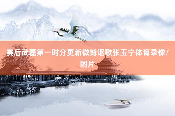 赛后武磊第一时分更新微博讴歌张玉宁体育录像/图片