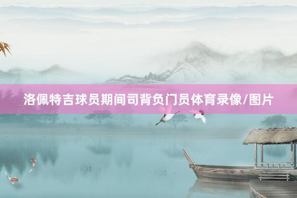 洛佩特吉球员期间司背负门员体育录像/图片