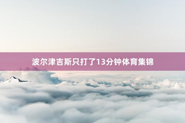 波尔津吉斯只打了13分钟体育集锦