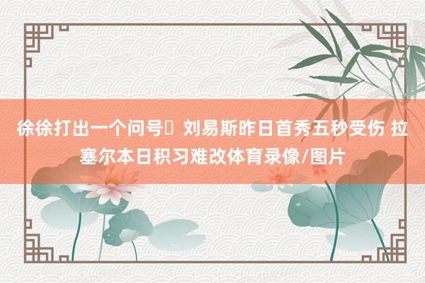 徐徐打出一个问号❓刘易斯昨日首秀五秒受伤 拉塞尔本日积习难改体育录像/图片