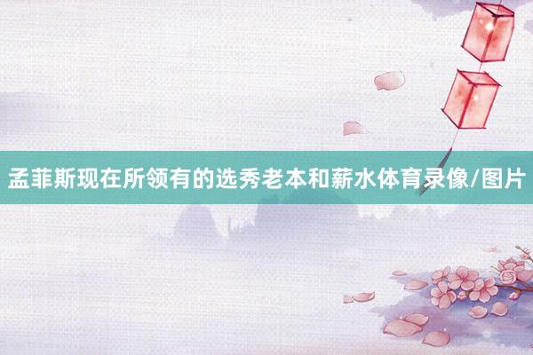 孟菲斯现在所领有的选秀老本和薪水体育录像/图片
