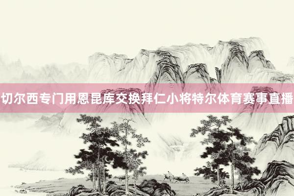 切尔西专门用恩昆库交换拜仁小将特尔体育赛事直播