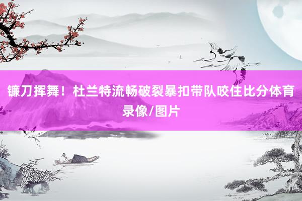 镰刀挥舞！杜兰特流畅破裂暴扣带队咬住比分体育录像/图片
