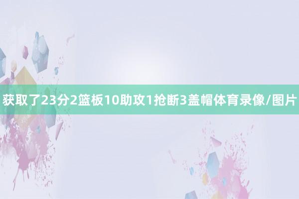 获取了23分2篮板10助攻1抢断3盖帽体育录像/图片