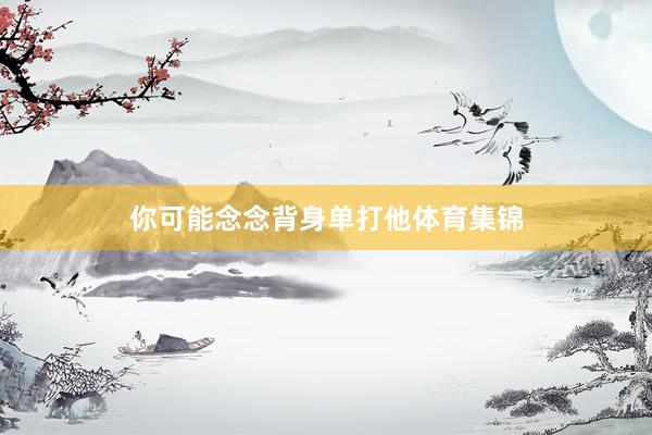 你可能念念背身单打他体育集锦