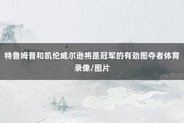 特鲁姆普和凯伦威尔逊将是冠军的有劲图夺者体育录像/图片