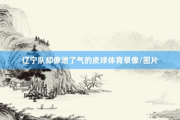 辽宁队却像泄了气的皮球体育录像/图片