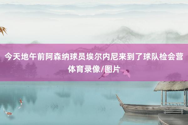 今天地午前阿森纳球员埃尔内尼来到了球队检会营体育录像/图片
