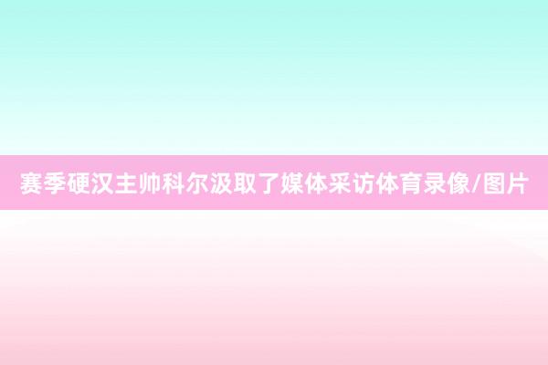 赛季硬汉主帅科尔汲取了媒体采访体育录像/图片