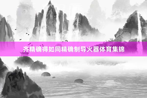 齐精确得如同精确制导火器体育集锦