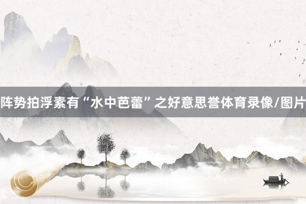 阵势拍浮素有“水中芭蕾”之好意思誉体育录像/图片