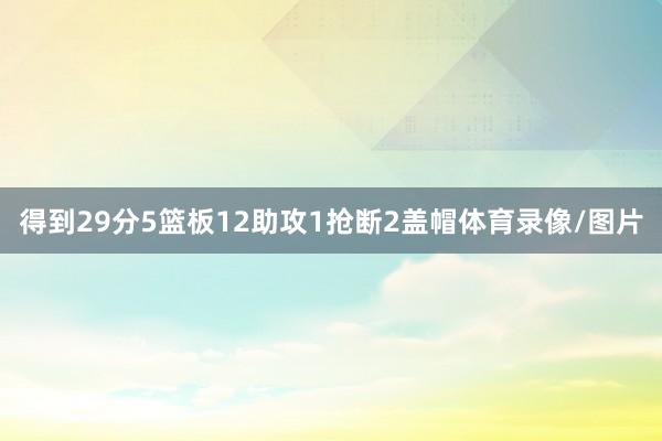 得到29分5篮板12助攻1抢断2盖帽体育录像/图片