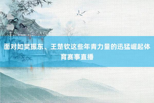 面对如樊振东、王楚钦这些年青力量的迅猛崛起体育赛事直播
