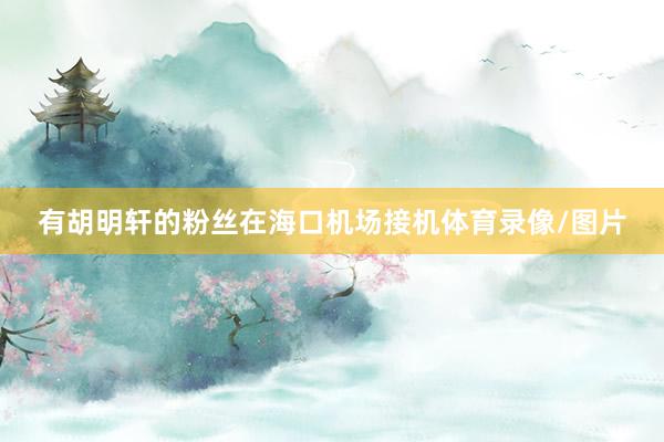 有胡明轩的粉丝在海口机场接机体育录像/图片