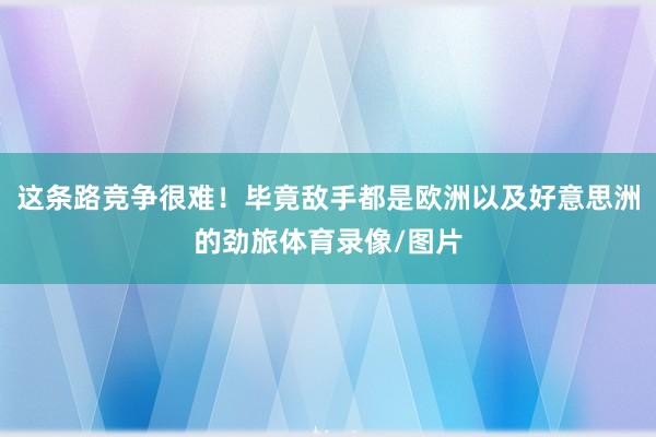 这条路竞争很难!毕竟敌手都是欧洲以及好意思洲的劲旅体育录像/图片