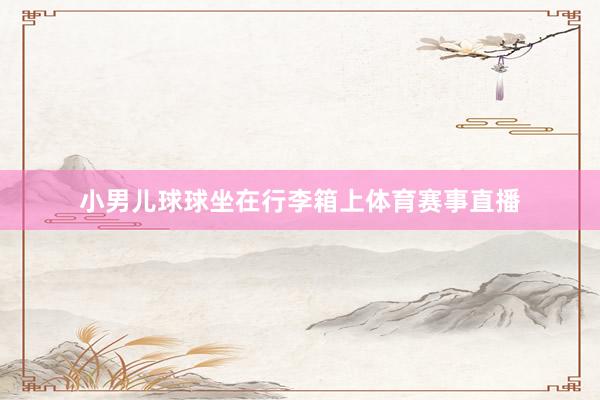 小男儿球球坐在行李箱上体育赛事直播