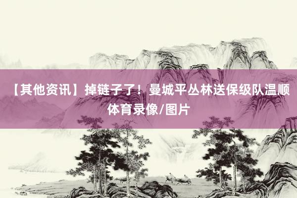 【其他资讯】掉链子了！曼城平丛林送保级队温顺体育录像/图片