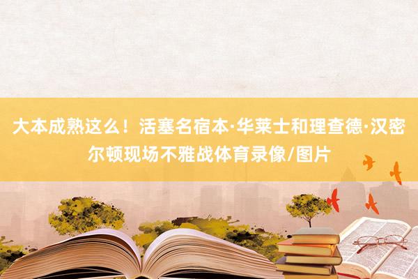 大本成熟这么！活塞名宿本·华莱士和理查德·汉密尔顿现场不雅战体育录像/图片